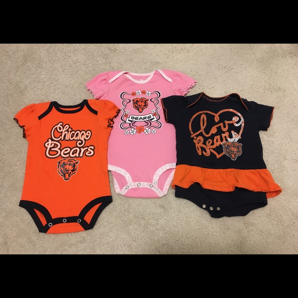 Chicago Bears assorted onesies. NWOT.